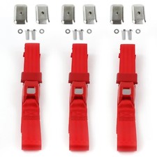 Chevy Truck 1955 - 1959 Standard 2pt Red Lap Bench Seat Belt Kit W Bracketry - Chevy Truck 1955 - 1959 Standard 2pt Red Lap Bench Seat Belt Kit W Bracketry -