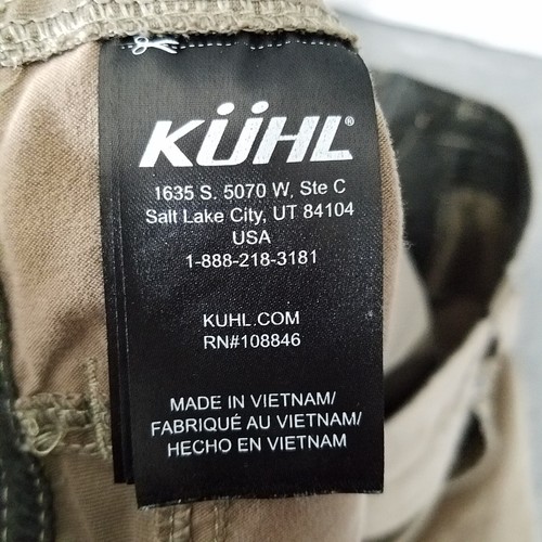 Kuhl Shorts Mens 40 Khaki Tan Stretch Nylon Outdoors Camp Hiking - Picture 14 of 20