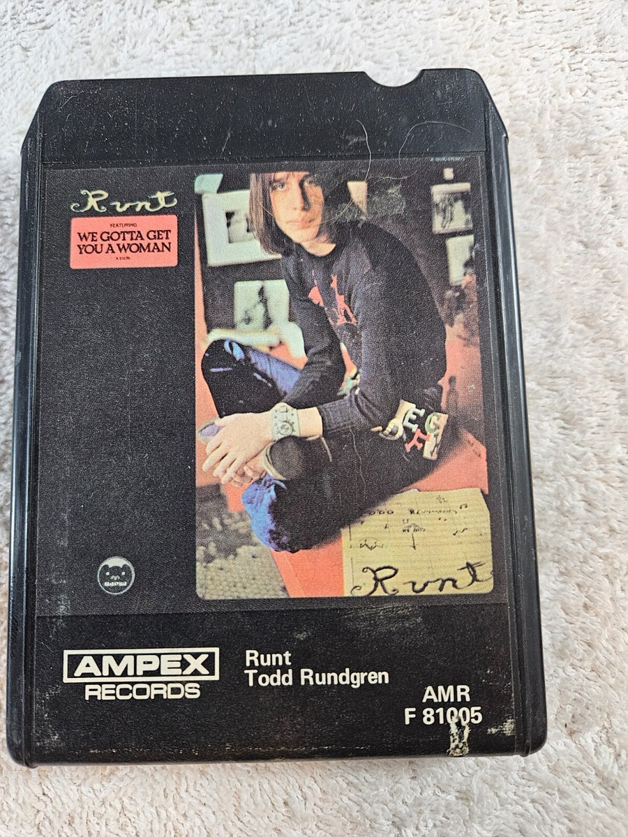 Todd Rundgren- Runt 8-Track Tape. Rebuilt. Near Mint- Collector