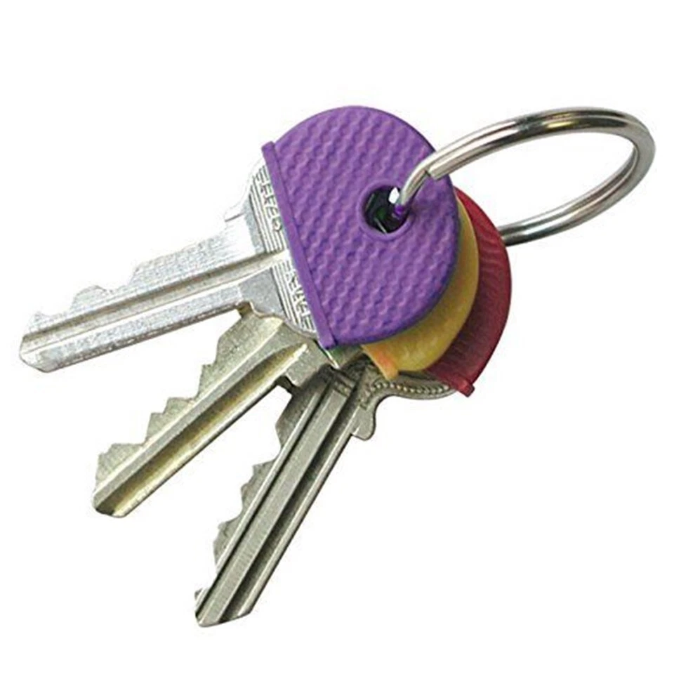 8 Pcs Key Cap Tags Label ID Silicone Coding Color Key Identifier Cover 8 Colors - Image 2 of 3
