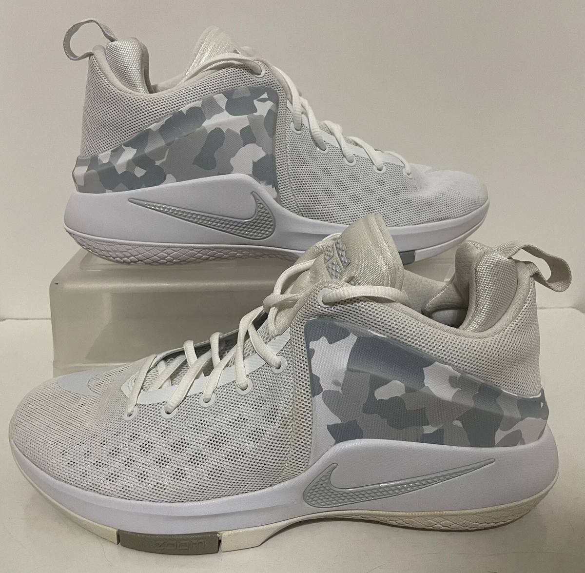 Nike Lebron Witness White Camo 852439 101 Basketball Shoes 2016 Men s Size 10