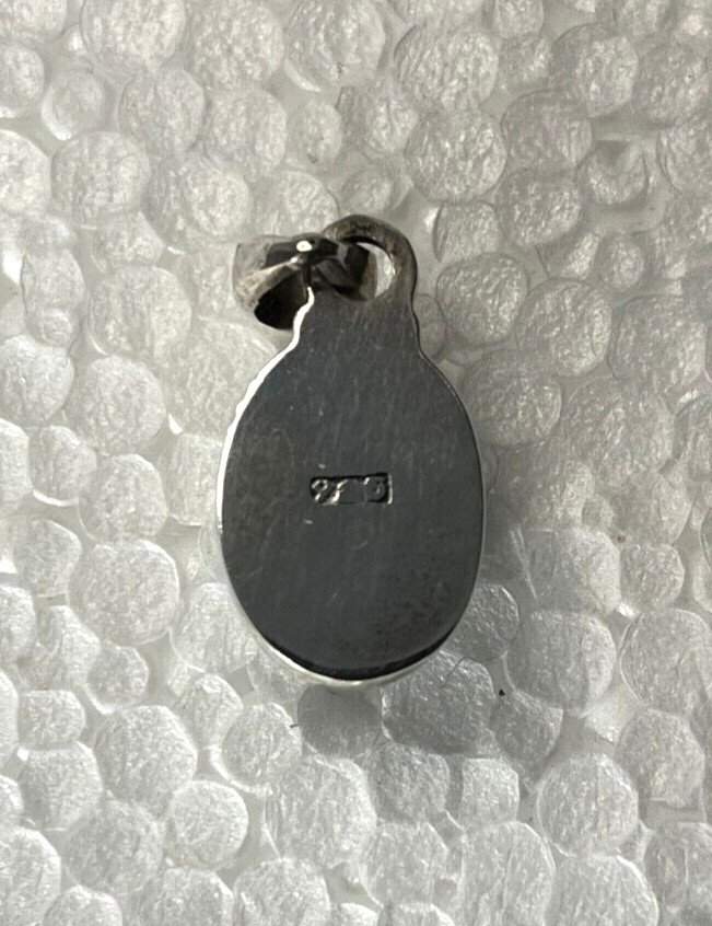 GREEN Feathery SERAPHINITE Solid Sterling Silver … - image 7