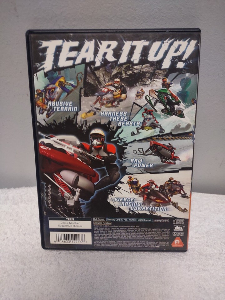 Sled Storm (Sony PlayStation 2, 2002) COMPLETE Black Label Disc Is Mint