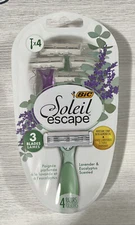 BIC Soleil Escape Women's Disposable Razors, 3 Blades, Lavender & Eucalyptus