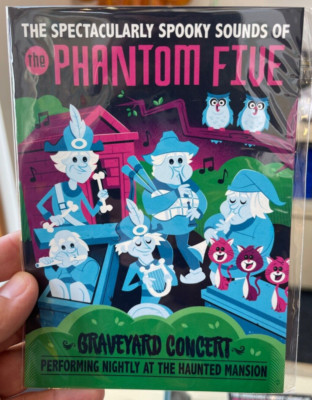 Disney WonderGround Postcard Dave Perillo Phantom Five The Haunted Mansion New