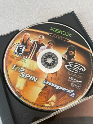 Microsoft XBox Top Spin / Amped 2   disc only game ( free ship to canada