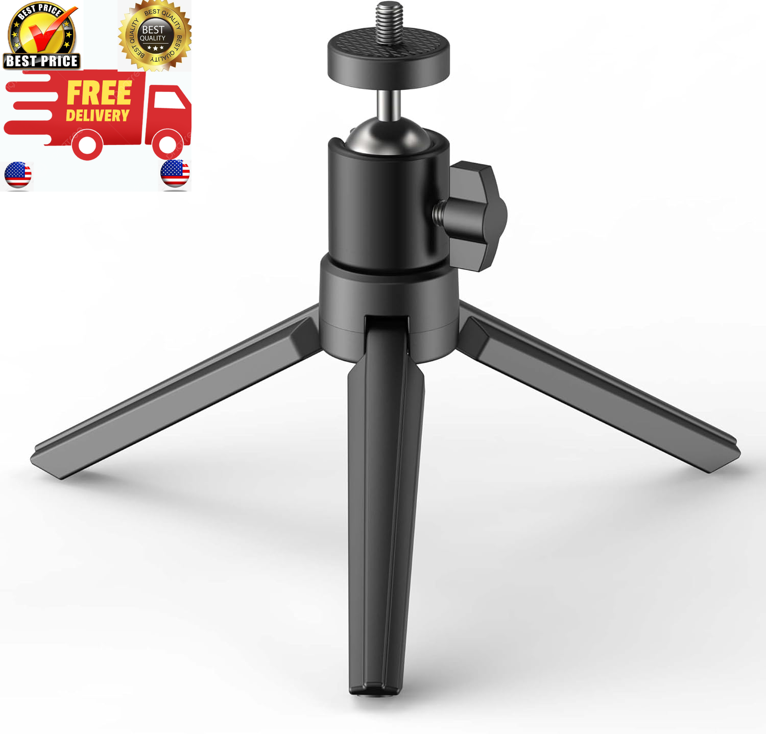 YOTON Mini Projector Tripod for Portable Projectors – Adjustable and Sturdy Projector Stand for Home Theater, Office, or Outdoor Use-image