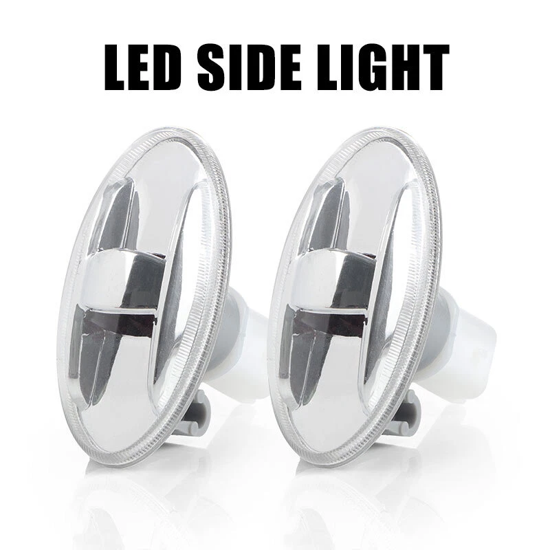 2x LED Side Lights Amber Indicator Clear Lens for Peugeot 108 206 301 407 Expert - Image 3 of 4