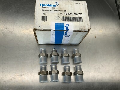 #ad 8 316 Stainless Steel Hydraulic Fitting 08MJ 04MP $25.00