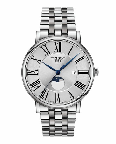 Tissot Carson Moonphase Quartz Silver 40 mm Watch T1224231103300 | eBay