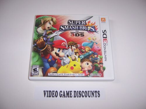 Original Box Case replacement ONLY for Nintendo 3DS Super Smash Bros. 3DS - Afbeelding 1 van 2
