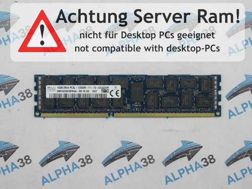 16GB RDIMM DDR3L 1600 MHz für Intel S2600JF S2600WP S4600LH2 LT2