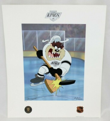re.golith  Toon Art Los Angeles LA Kings Warner Bros Taz NHL Hockey Slapshot