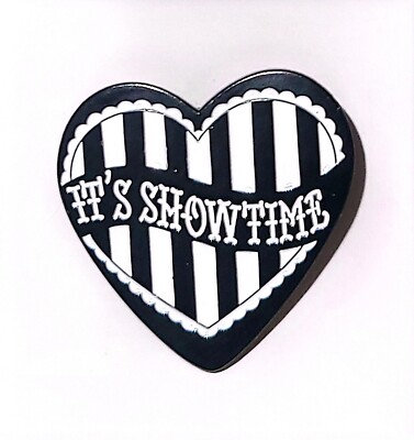 Beetlejuice It's Showtime Heart Cartoon Enamel Lapel Pin 