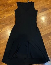 Ideology Midi Knee Length Womens Formal Night Evening Dress Black Sz XS