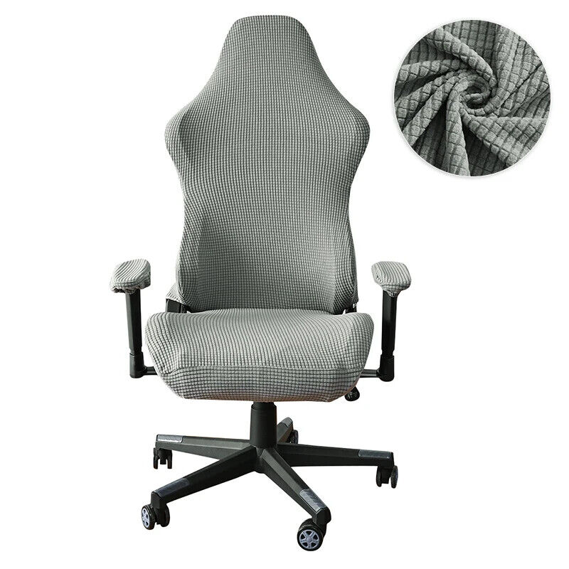 Polar Fleece Computer Chair Cover Elastic Armchair Seat Case for Office  Racing Gaming Swivel Chairs Slipcove Funda Silla Gamer