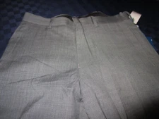 NWT RYAN SEACREST FLAT FRONT WOOL BLEND DRESS SUIT PANTS GRAY 30X30