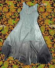 Beautiful Blue Embellished Mermaidcore Gown