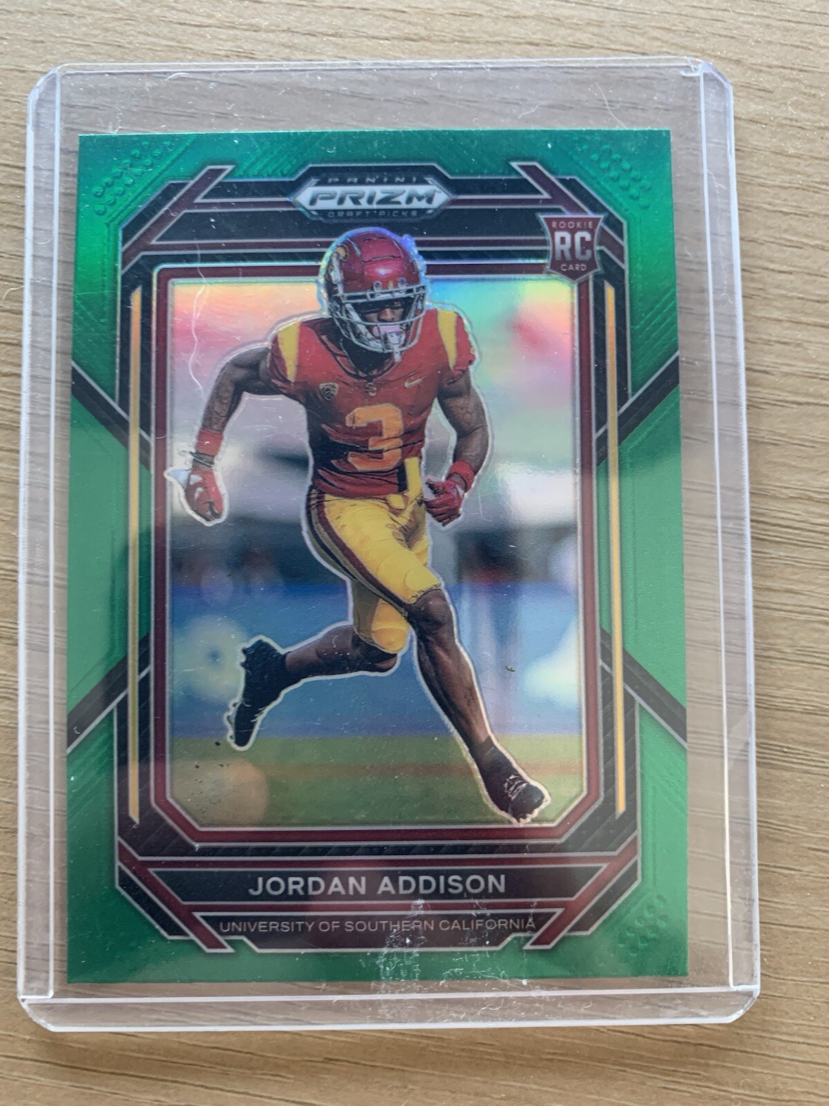 2023 Panini Prizm Draft Picks - Green Prizm #136 Jordan Addison (RC)