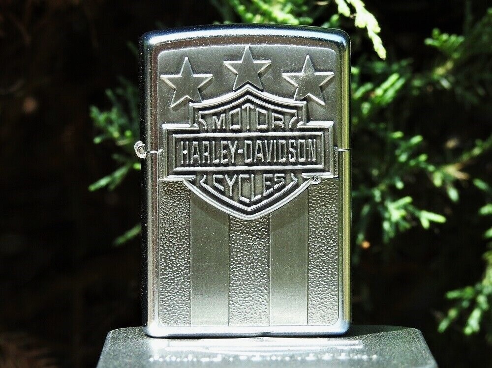 Harley Davidson Zippo Lighter - HD Freedom Emblem - Bar and Shield