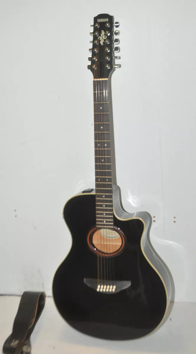 YAMAHA APX-5-12A 12 string Acoustic Electric Guitar Black made in Taiwan