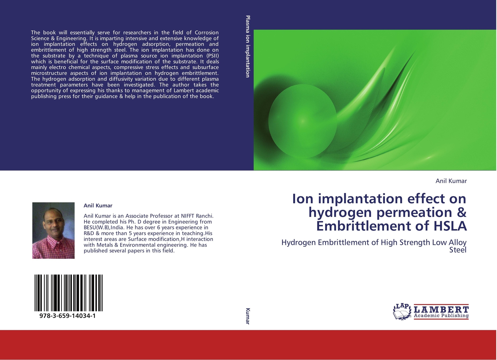 Thumbnail - Anil Kumar | Ion Implantation Effect On Hydrogen Permeation &
