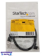 StarTech 3 ft Mini USB Cable - A to Right Angle Mini B USB2HABM3RA