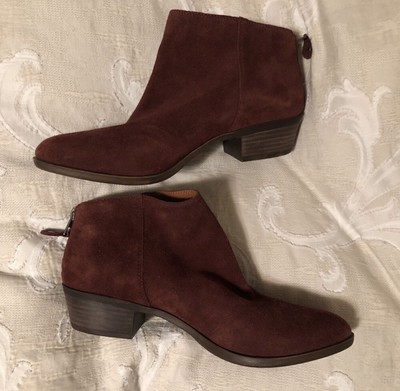 lucky brand burgundy booties