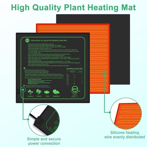 Estera térmica para plántulas con control de temperatura termostato planta de semillas invernadero*preparación - Imagen 11 de 27