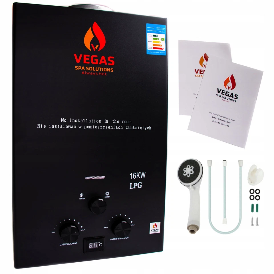 Poolheizung 24kW Gas Propan-Butan Komplett-Set mit Pumpe für Pool & Whirlpool - Bild 4 von 4