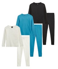 Beverly Hills Polo Club Boys' Thermal Underwear - 6 Piece Waffle Knit 16/18