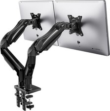 HUANUO Dual Monitor Arm Desk Mount 13–32" VESA 75/100 Articulating Stand