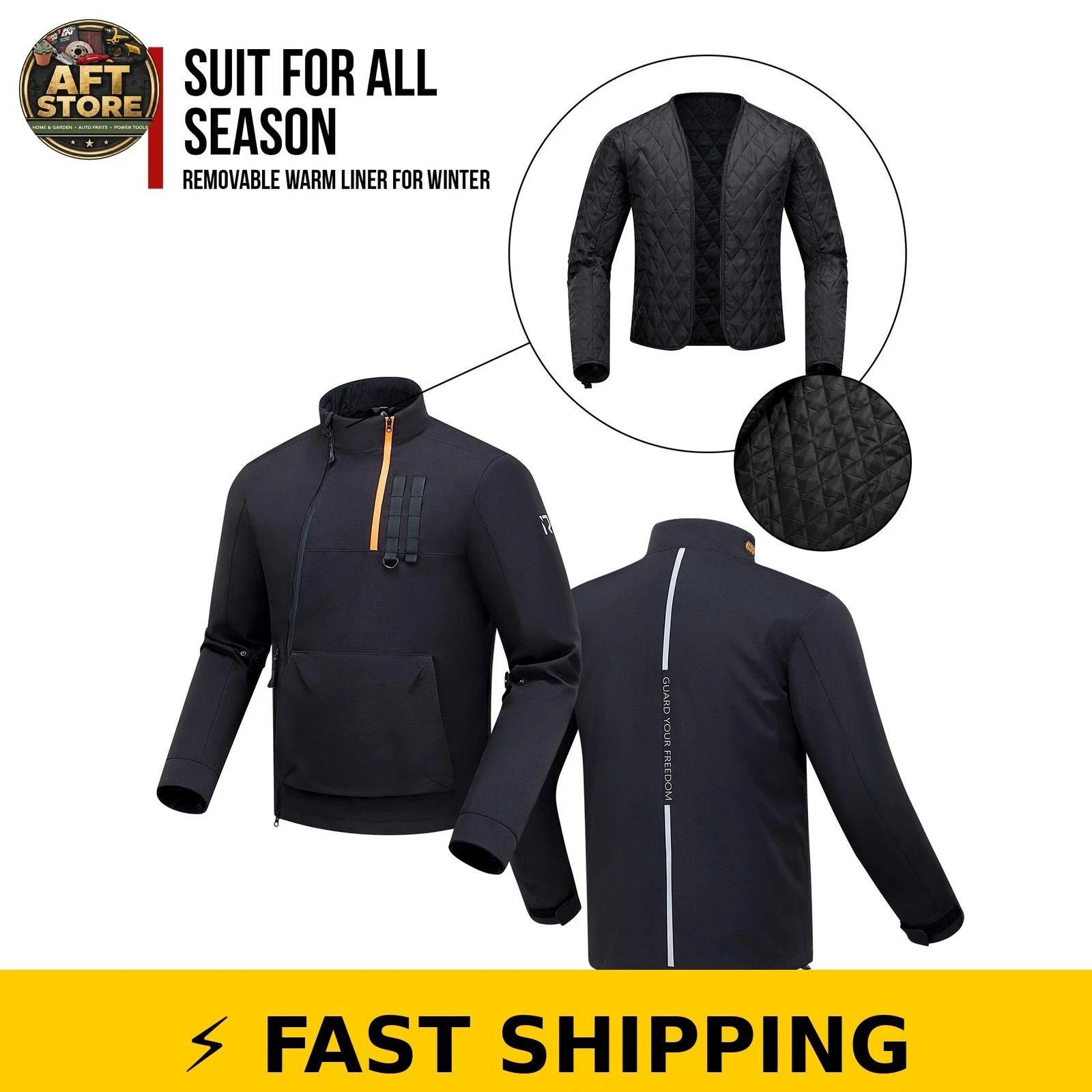 RIDEIRON Motorcycle Jacket CE Certified Windproof XL image 5