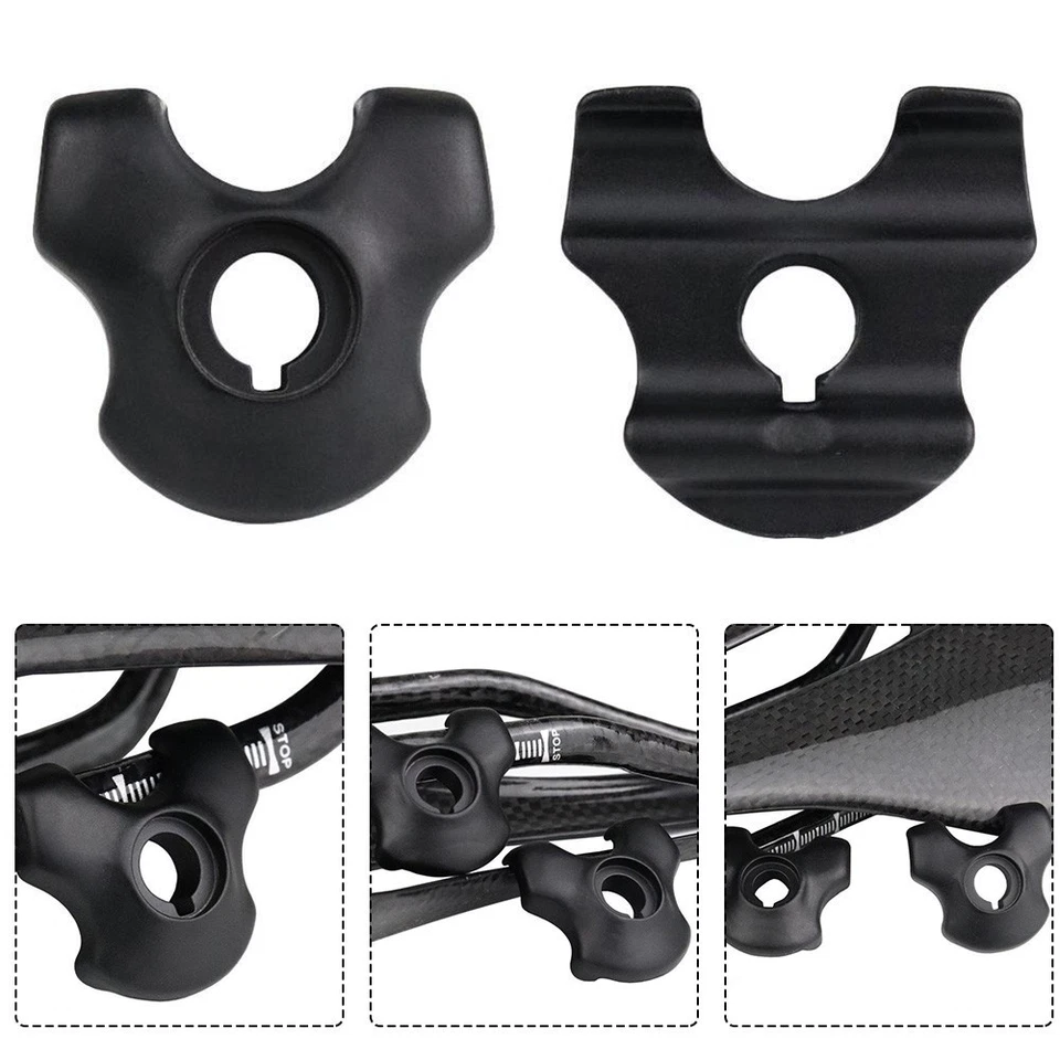 Easy to Use Seatpost Clamp for Carbon Saddle Rails Oval/Round 7x9mm Black Color - Image 2 of 4