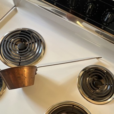 Copper Saucepan Brass Handle Round Long Handle 