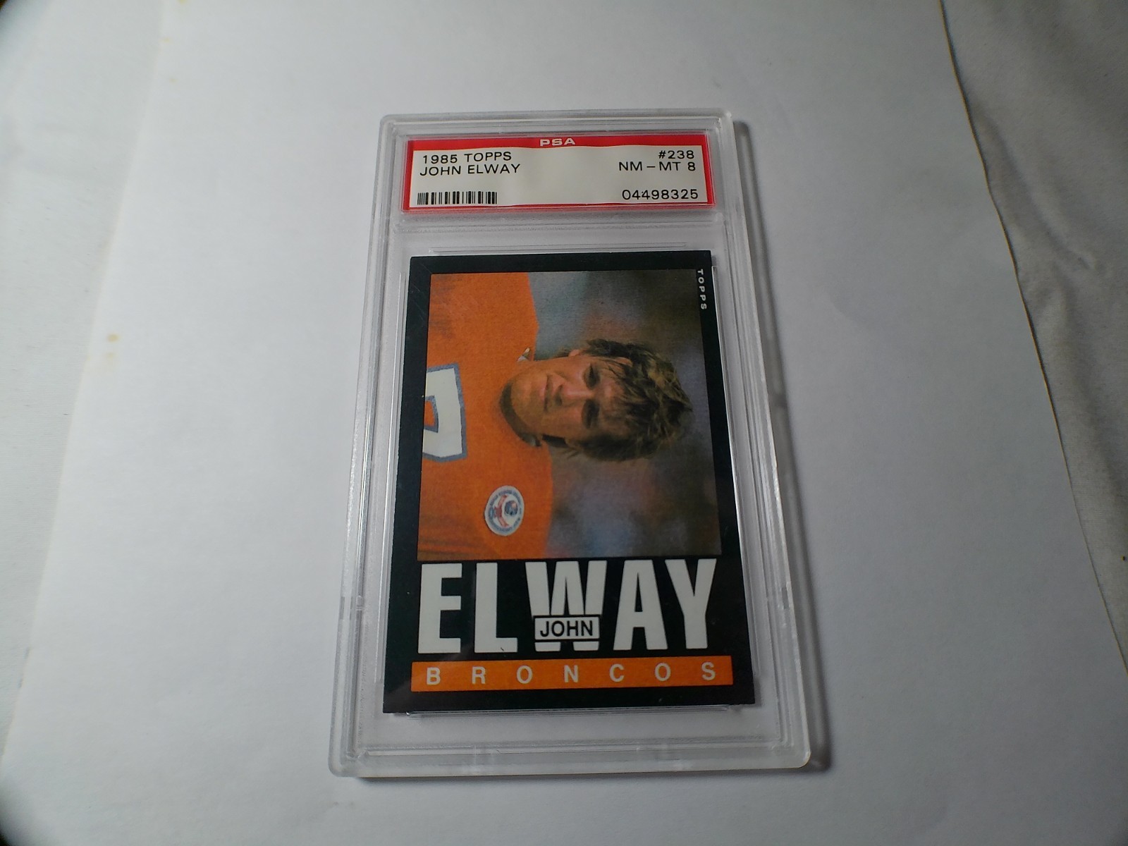 Topps 1985 John Elway Card - #238 - Graded - PSA 8 - NM-MT