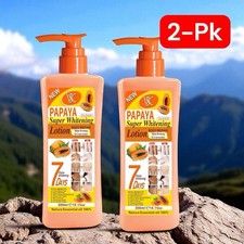 2-pack Skin Care Papaya Whitening Lotion Moisturizer Carrot Body 300ml USA stock