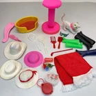 Vintage Barbie Doll Accessory Lot Cat Hats Boots Shoes