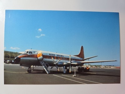 Aloha Airlines Vickers Viscount VC-700 Postcard