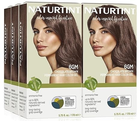 Plant Based Permanent Hair Color - 6.7 Chocolate Brown (6 Pack of