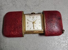 Stowa 17 Rubis Shockproof - Vintage Red Leather Mechanical Collectible Watch