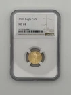 2026 $5 Gold American Eagle 1/10 oz NGC MS70 Perfect Grade .999 Fine Gold Coin