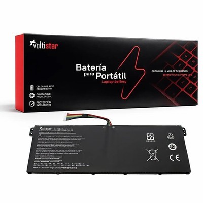Batterie Für Laptop Acer Extensa 2540, 3600 mAh, Schwarz