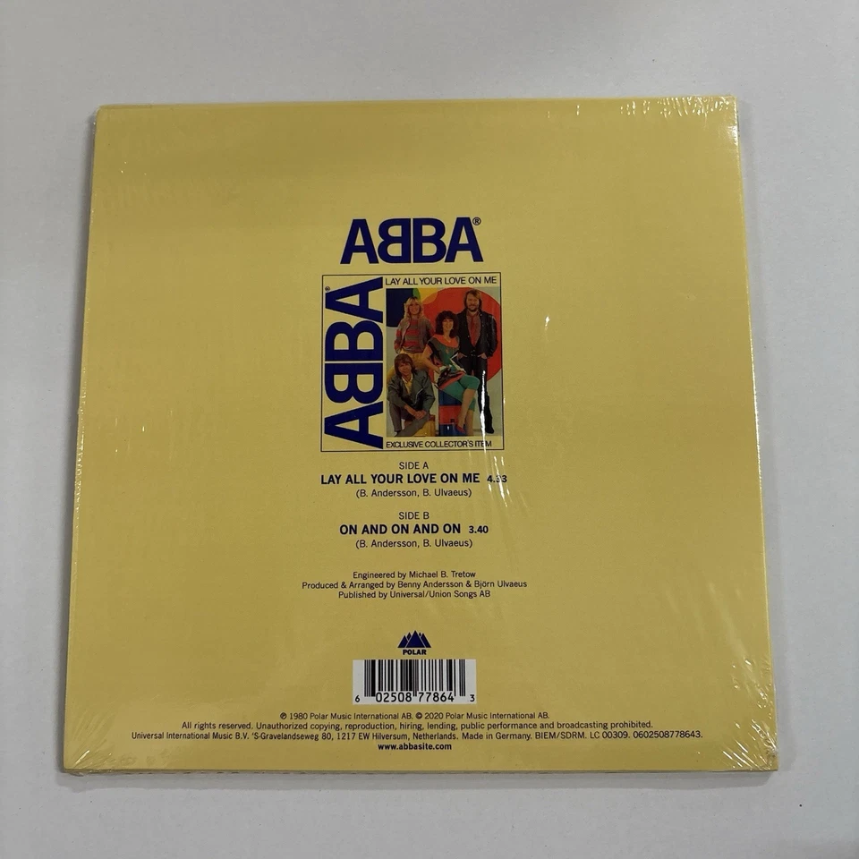 ABBA – Lay All Your Love On Me - UK Polar 7" Picture disc -0602508778643 - Image 2 of 4