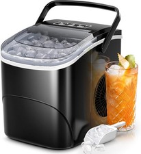 Ice Makers Countertop,26Lbs/24H,9 Cubes in 6 Mins,Portable Maker Machine...