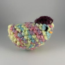 Amigurumi Crochet Chicken Plushy Colorful Handmade Stuffed Animal