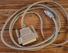 Vintage RESNOVA 6 ft Mini DIN 8 Male to DB25 Male Serial Cable Mac to Modem