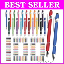 100-Piece Stylus Ballpoint Pen Set, Assorted Colors