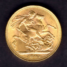 Australia. 1899 Perth - Sovereign.. aU/UNC - Near Full Lustre
