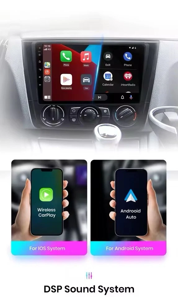 Autoradio BMW Serie 1 E87 E81 E82 E88 2004-2011 CarPlay 4G+64GB 8Core 4G+WIFI - Imagen 2 de 4